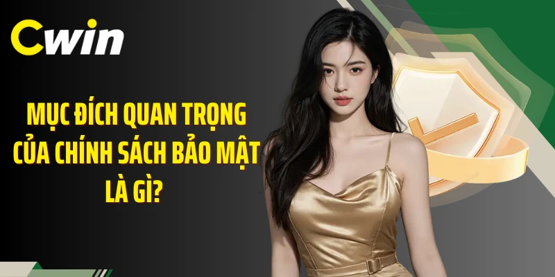 Mục đích quan trọng của chính sách bảo mật là gì? 